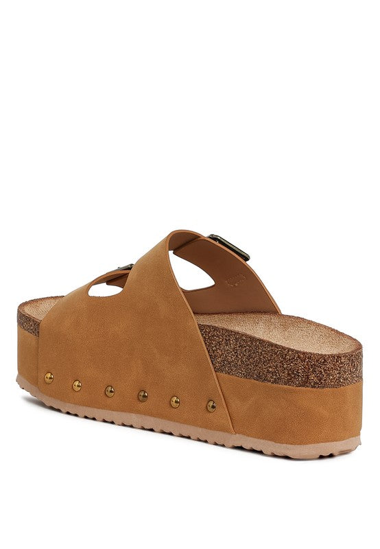 Impala Studded Faux Leather Slip On Sandals-Reef Love
