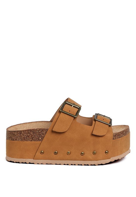 Impala Studded Faux Leather Slip On Sandals-Reef Love