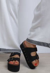 Impala Studded Faux Leather Slip On Sandals-Reef Love