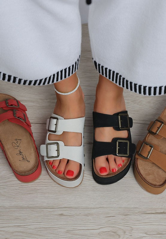 Impala Studded Faux Leather Slip On Sandals-Reef Love