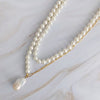 In Your Way Pearl And Chain Long Necklace, 18k Gold Plated Tarnish Resistant
