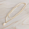 In Your Way Pearl And Chain Long Necklace, 18k Gold Plated Tarnish Resistant