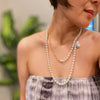 In Your Way Pearl And Chain Long Necklace, 18k Gold Plated Tarnish Resistant