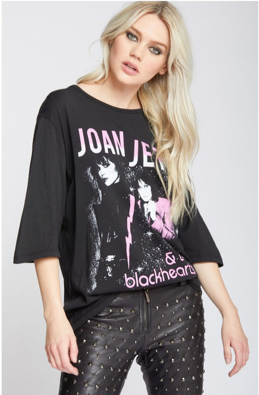 oan Jett & The Blackhearts 3/4 Sleeve Tee-Reef Love