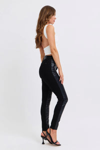 Judy Blue HW Faux Leather Skinny Pants, Plus Size-Faux Leather Pants-Judy Blue-Reef Love