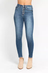 Judy Blue High Rise Button Fly Skinny Jeans