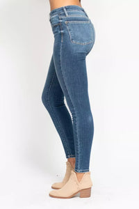 Judy Blue High Rise Button Fly Skinny Jeans