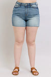 Judy Blue High Waist Star Seam Detail Denim Shorts