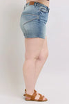 Judy Blue High Waist Star Seam Detail Denim Shorts