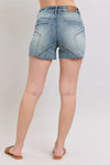 Judy Blue High Waist Star Seam Detail Denim Shorts