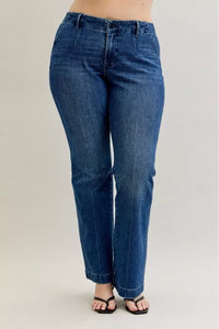 Judy Blue Mid Rise Bootcut Trouser Jeans with Welt Pockets