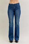 Judy Blue Mid Rise Bootcut Trouser Jeans with Welt Pockets