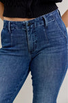 Judy Blue Mid Rise Bootcut Trouser Jeans with Welt Pockets