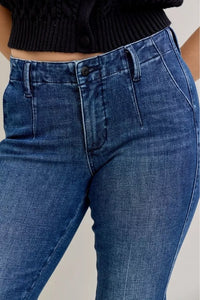 Judy Blue Mid Rise Bootcut Trouser Jeans with Welt Pockets