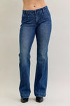 Judy Blue Mid Rise Bootcut Trouser Jeans with Welt Pockets