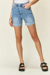 Judy Blue Tummy Control High Waist Denim Shorts-Reef Love