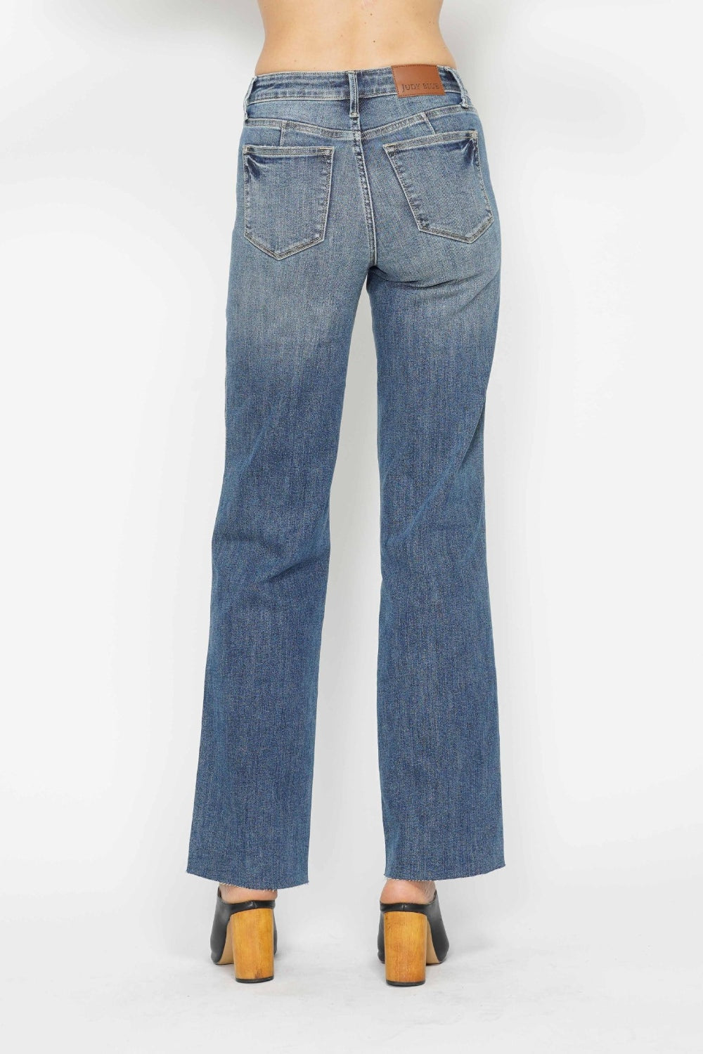 Judy Blue Full Size Tummy Control Straight Jeans-Jeans-Reef Love