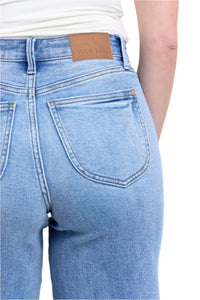 Judy Blue Full Size Wide Leg Jeans with Pockets-Jeans-Reef Love