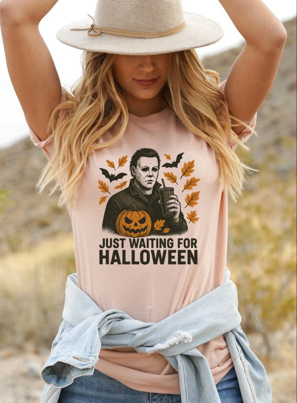 waiting for Halloween graphic tee