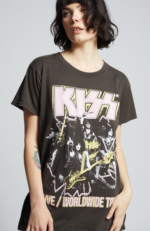 KISS Alive Tour Unisex Graphic Tee-Graphic Tee-Reef Love