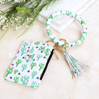 Key Ring ID Wallet Zip Bracelet