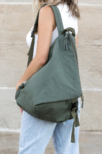 Kai Asymmetric Canvas Backpack- Boho Chic Styles by Reef Love