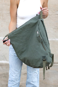 Kai Asymmetric Canvas Backpack- Boho Chic Styles by Reef Love
