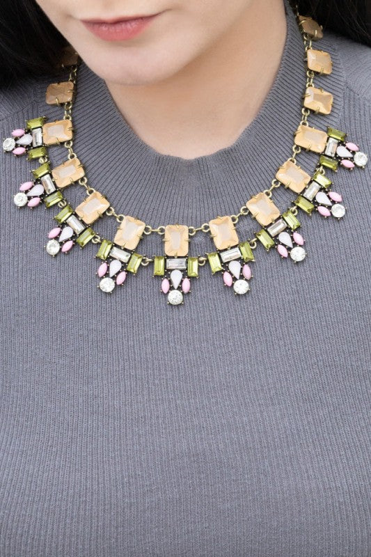 Kate Spring Bib Necklace-Lovoda-Reef Love