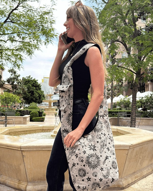 Kathmandu Collection Celestial Print Hobo Bag- Boho Chic Styles by Reef Love