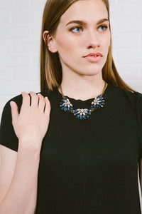 Kathy Bib Necklace | Navy-Lovoda-Reef Love