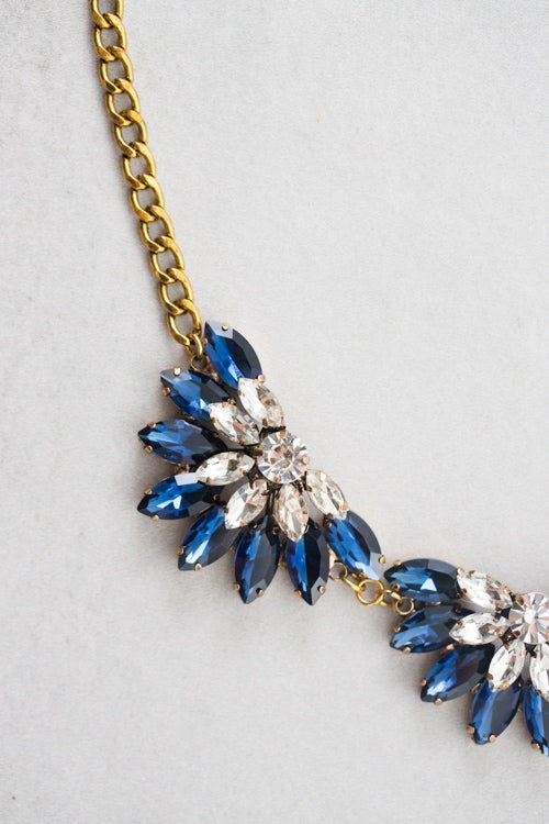 Kathy Bib Necklace | Navy-Lovoda-Reef Love