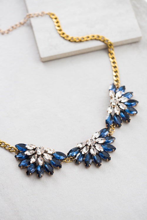 Kathy Bib Necklace | Navy-Lovoda-Reef Love