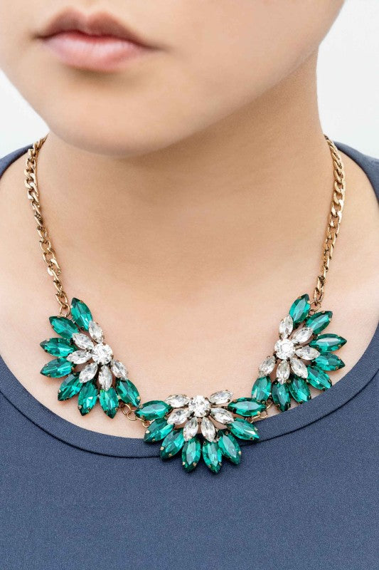 Kathy Bib Necklace | Teal-Lovoda-Reef Love