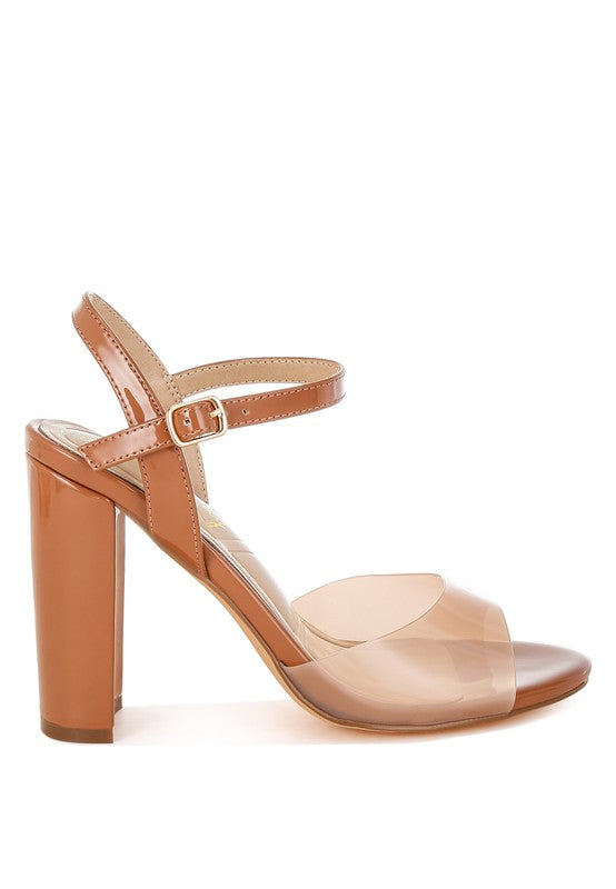Kessel Tinted Clear Strap Block Heel Sandals-Reef Love
