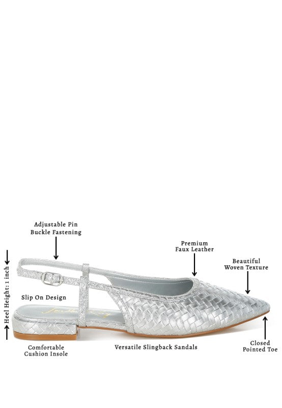 Kurina Metallic Woven Slingback Sandals- Boho Chic Styles by Reef Love