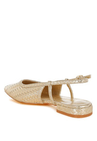 Kurina Metallic Woven Slingback Sandals- Boho Chic Styles by Reef Love