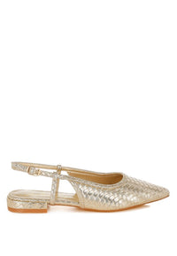 Kurina Metallic Woven Slingback Sandals- Boho Chic Styles by Reef Love