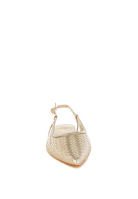 Kurina Metallic Woven Slingback Sandals- Boho Chic Styles by Reef Love