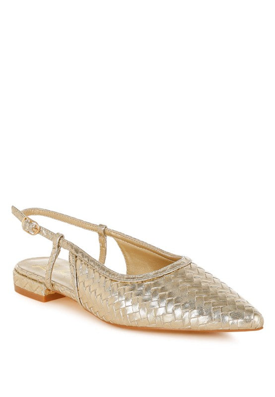 Kurina Metallic Woven Slingback Sandals- Boho Chic Styles by Reef Love
