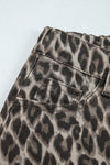 Leopard Denim Straight Leg Loose Fit Ankle Jeans- Boho Chic Styles by Reef Love