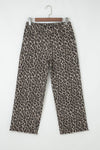 Leopard Denim Straight Leg Loose Fit Ankle Jeans- Boho Chic Styles by Reef Love