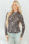 Leopard Mesh Long Sleeve Top- Boho Chic Styles by Reef Love