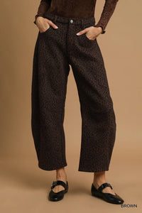 Shop Leopard Print Wide Leg Pants-Turn heads with these Leopard Print Wide-Leg Pants featuring a bold animal print, flowy fit, and practical pockets—perfect for casual to dressy styling.-available at Reef Love online boho-chic boutique