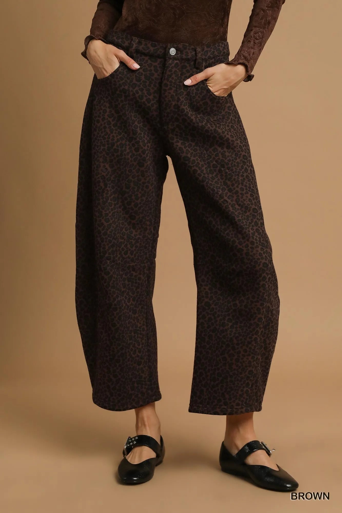 Shop Leopard Print Wide Leg Pants-Turn heads with these Leopard Print Wide-Leg Pants featuring a bold animal print, flowy fit, and practical pockets—perfect for casual to dressy styling.-available at Reef Love online boho-chic boutique