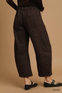 Shop Leopard Print Wide Leg Pants-Turn heads with these Leopard Print Wide-Leg Pants featuring a bold animal print, flowy fit, and practical pockets—perfect for casual to dressy styling.-available at Reef Love online boho-chic boutique