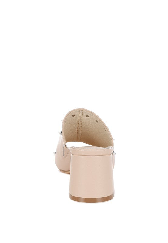 Lomela Stud Embellished Block Heel- Boho Chic Styles by Reef Love