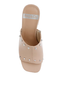 Lomela Stud Embellished Block Heel- Boho Chic Styles by Reef Love