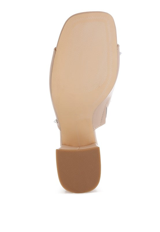 Lomela Stud Embellished Block Heel- Boho Chic Styles by Reef Love