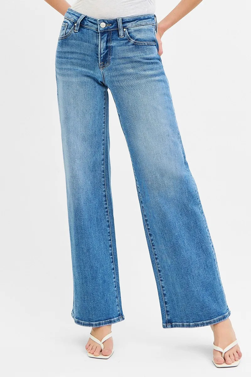 Low Rise Wide Leg Jeans-Wide Leg Jeans-Reef Love