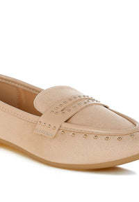Lumina Penny Strap Studded Loafers-Reef Love